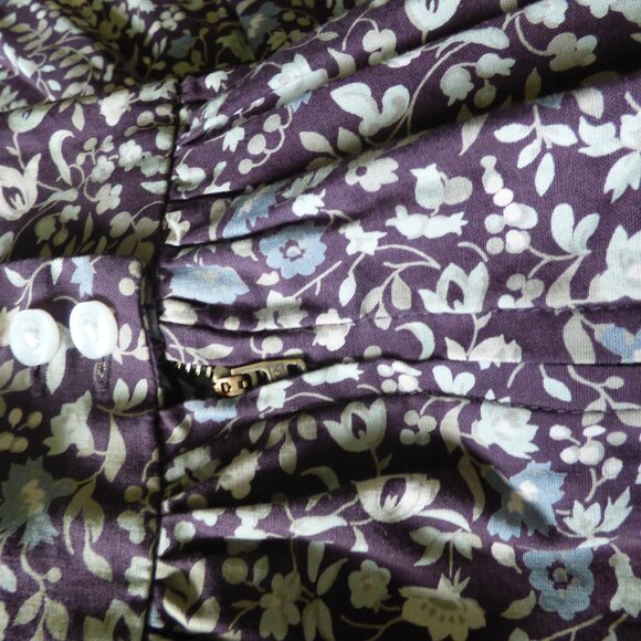 VINTAGE VICTORIAS SECRET MODA INTERNATIONAL FLORAL FULL TIERED SHORT SKIRT 14 - Picture 6 of 13